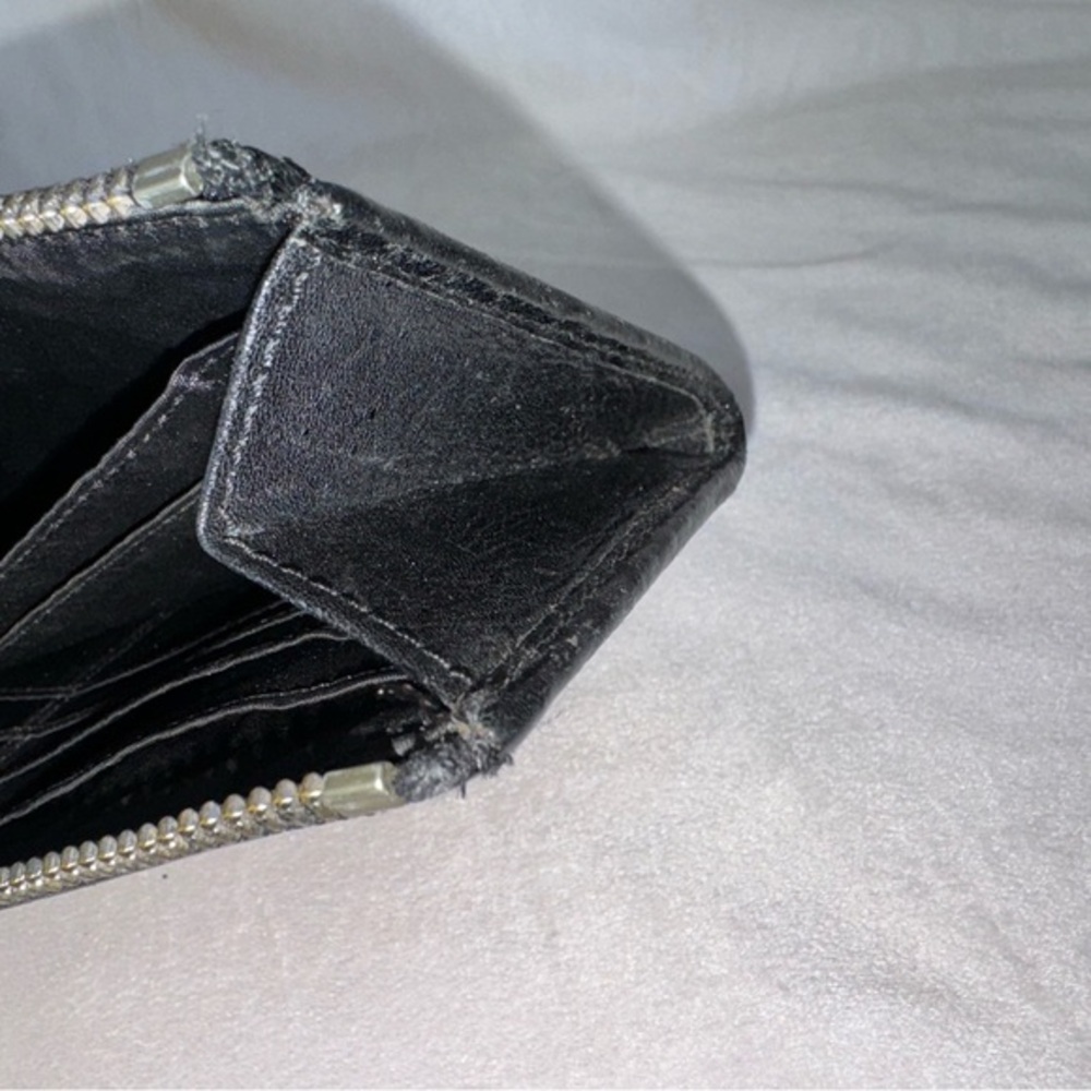 ‼️SOLD‼️Coach Women's‎ Black Square Shape Front Zipper Wristlet/Wallet - Picture 11 of 14